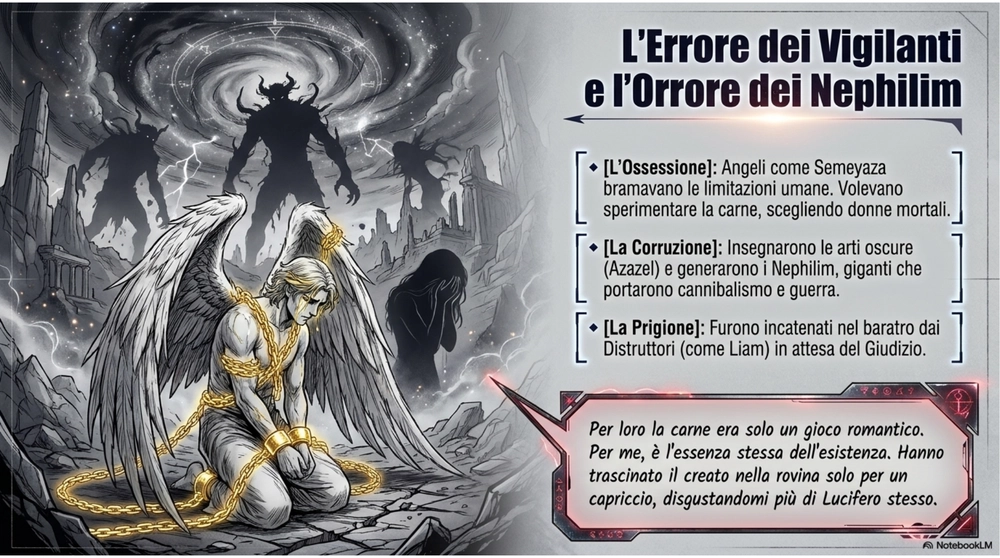Il tradimento degli angeli vigilanti e la creazione die nefilim