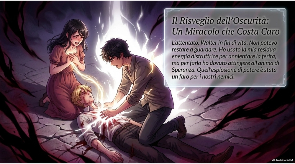 Il salvataggio di Walter a opera di Liam e Speranza