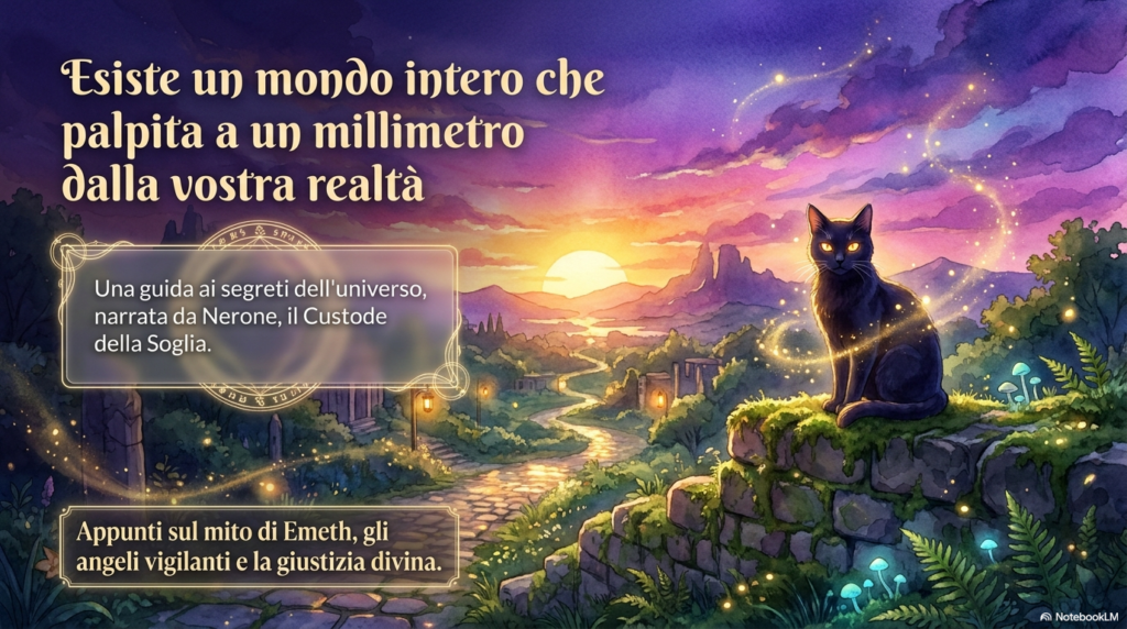 Nerone, il gatto Nero, custode delle porte che da Onirica ci guida verso il golem di Emteh
