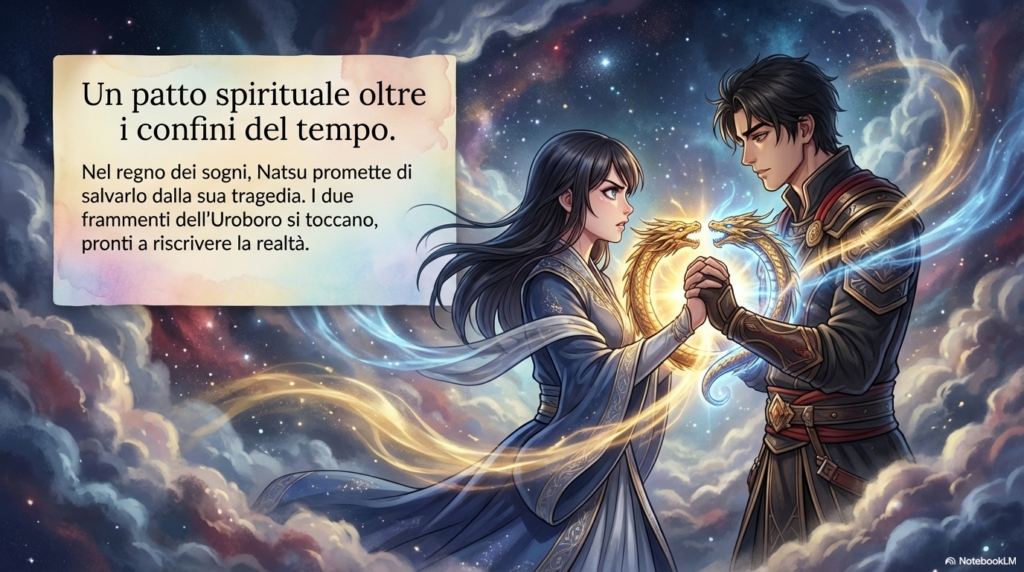 Natsu e Wusghang , grazie all'aiuto della Dama Drago riescono a incontrarsi nella dimensione onirica